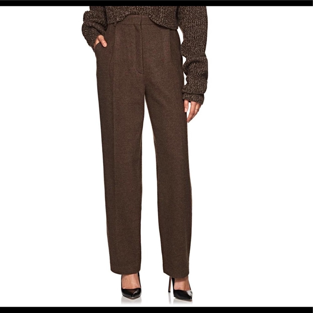 Development Wool Cashmere Brown Straight Leg Pants - image 1